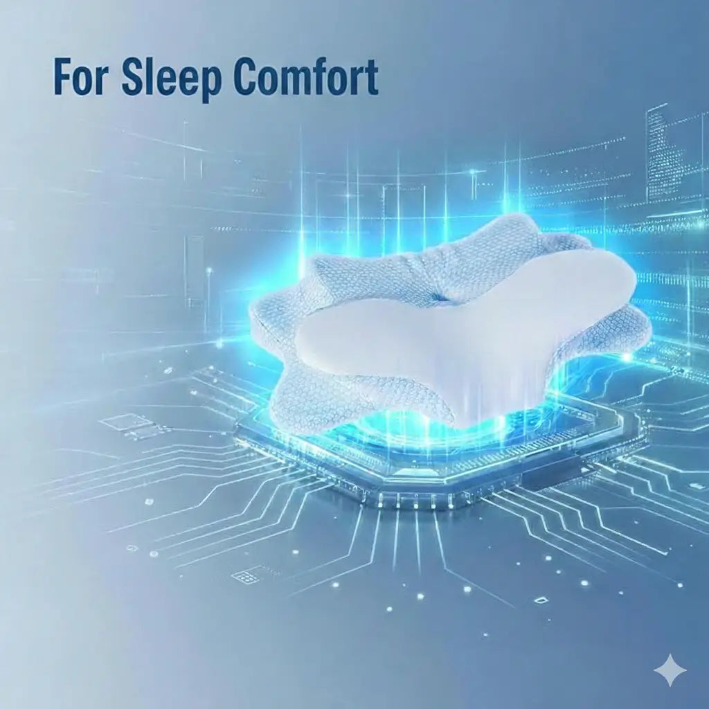 Contour Memory Foam Pillow with Dual-Height Design & Cooling Cover |  Hotel Quality Series