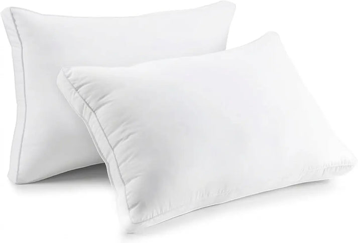 Gusseted Cooling Hotel Bed Pillows, 2-Pack