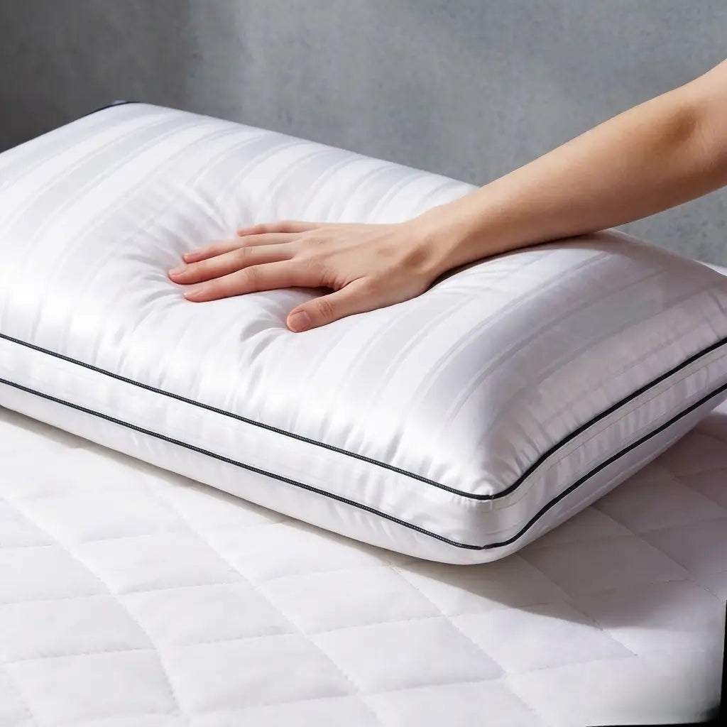 Luxury Hotel Quality Down Alternative Gusseted Bed Pillows – Set of 2 (Soft Medium Firmness)
