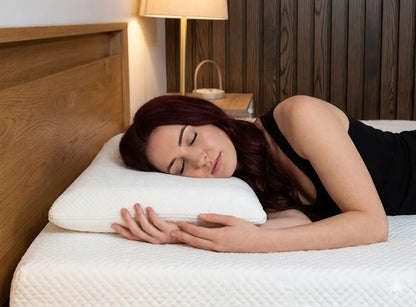 Ultra-Slim Gel Memory Foam Pillow for Stomach & Back Sleepers – 2.75" Height 
